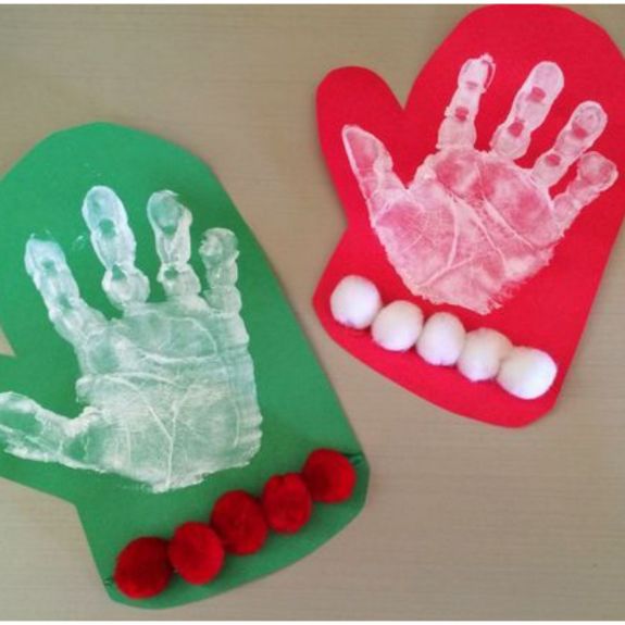 Mitten Hand Print Craft