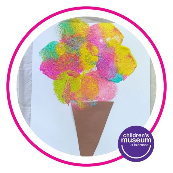 Ice Cream Sponge Painting