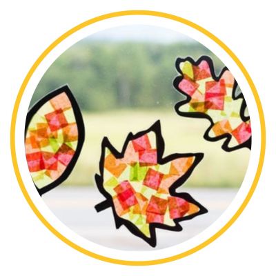 Fall Leaves Suncatcher Craft