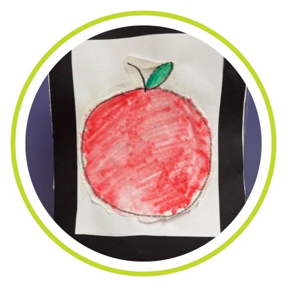 Watercolor Apple Craft
