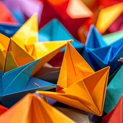 Origami and Calligraphy with Japanese Visitors